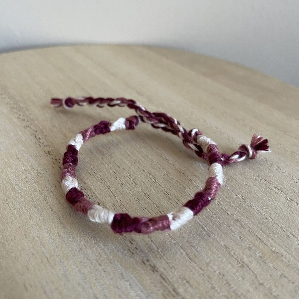 Sanna Bracelet, anklet, trendy, comfortable, tie, embroidery thread, woven, gift